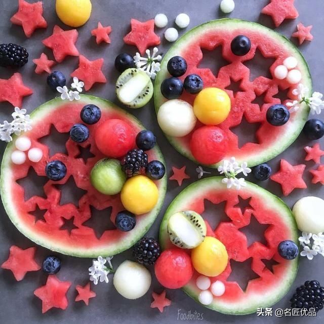 吃水果|萌萌哒水果切盘！为了让3个娃爱上吃水果，这位妈妈的做法爆红