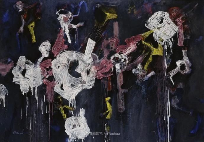  笔触|强烈的笔触和色彩，表现出韧性、肮脏及人性