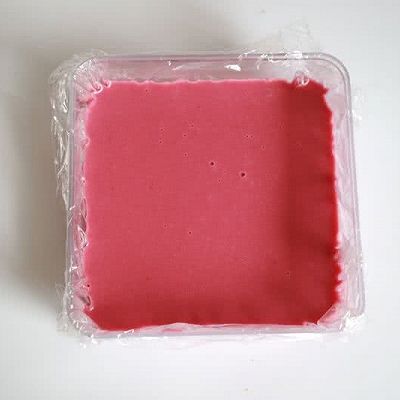  吉利丁片|竹炭覆盆子奶冻卷