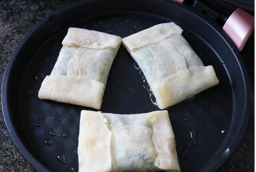 馅料|韭菜盒子新做法,不和面、不擀皮,出锅后外焦里嫩、馅料十足