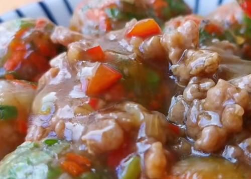  好吃|分享一款Q弹筋道的肉末素菜丸子，鲜香好吃又营养，美味的家常菜