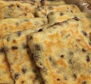  红豆|用自制的蜜红豆做的红豆饼