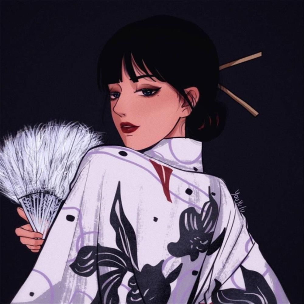 而过|甜丧·低糖·动漫头像:你携水而过,并不代表拥有这条星河