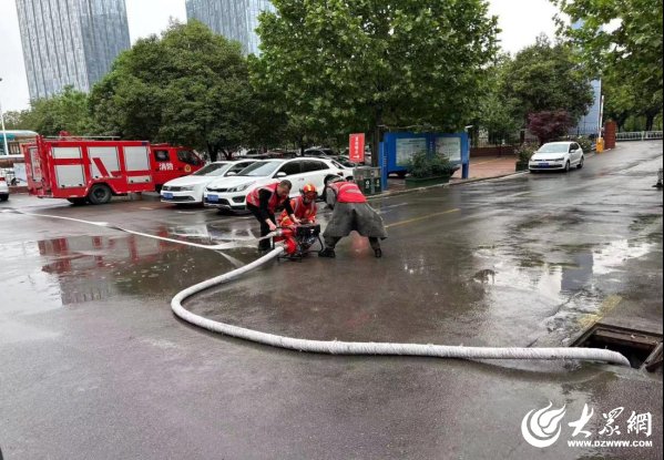 济宁高新区柳行街道开展极端强降雨应急演练