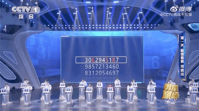  数字|膜拜神人！1.71秒算出15个6位数加减法