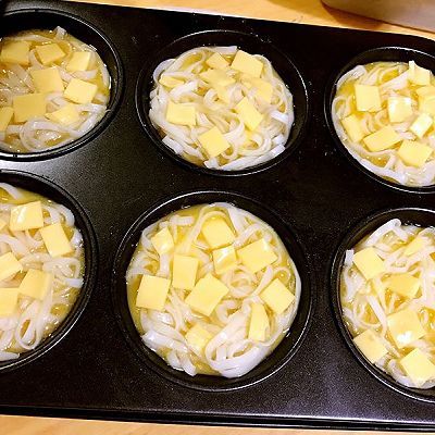 植物油|起司火腿面条焗鸡蛋