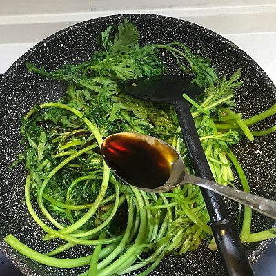  成品|爆炒蒜蓉蚝油茼蒿