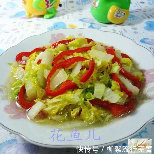 娃娃|红椒炒娃娃菜,简单快手,好吃又下饭