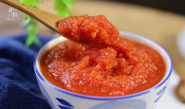  在家|在家自制番茄酱，成本不到5块钱，能做一大碗，香甜好吃无添加