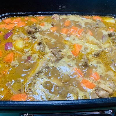  泰式|快手泰式椰香咖喱鸡火锅