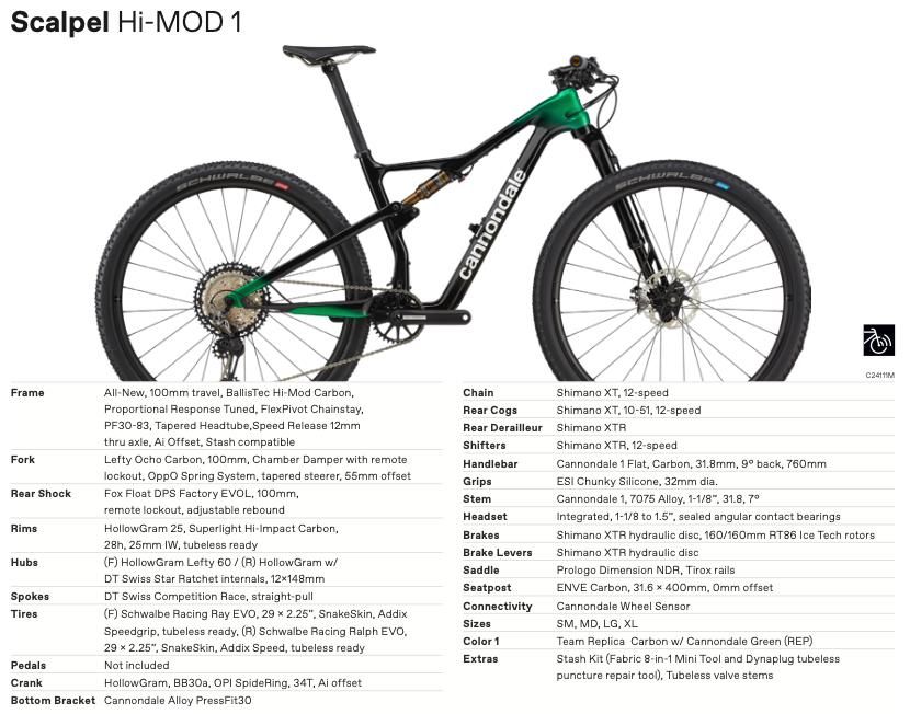  Hi|超详细测评！！全新一代Cannondale Scalpel Hi-Mod