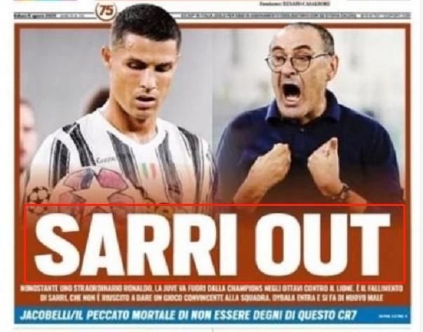  积分榜|脸皮真厚！萨里：欧冠若算积分榜，我们排名第二 出局因尤文魔咒