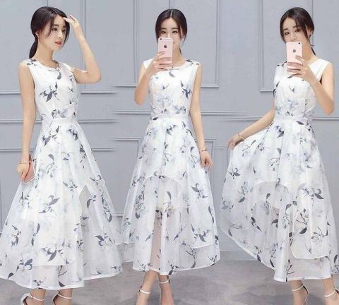  连衣裙|夏季里女人都喜欢穿这样轻薄飘逸的连衣裙，清爽时尚显柔美气息