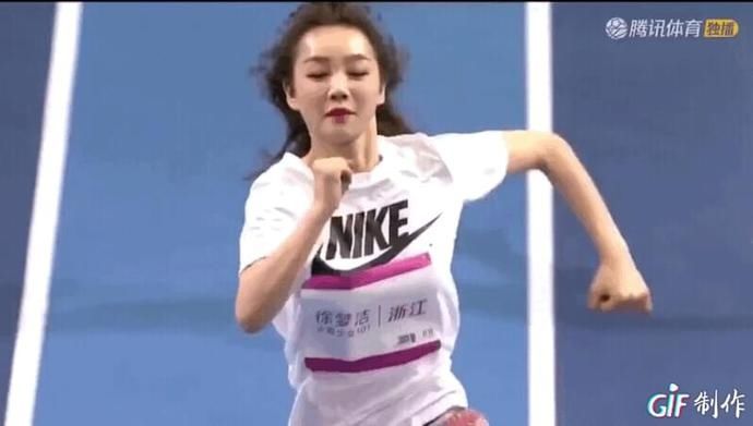  喊话|徐梦洁破短跑记录,赛场再现彩虹甜笑,喊话将属于火少的金牌拿回来