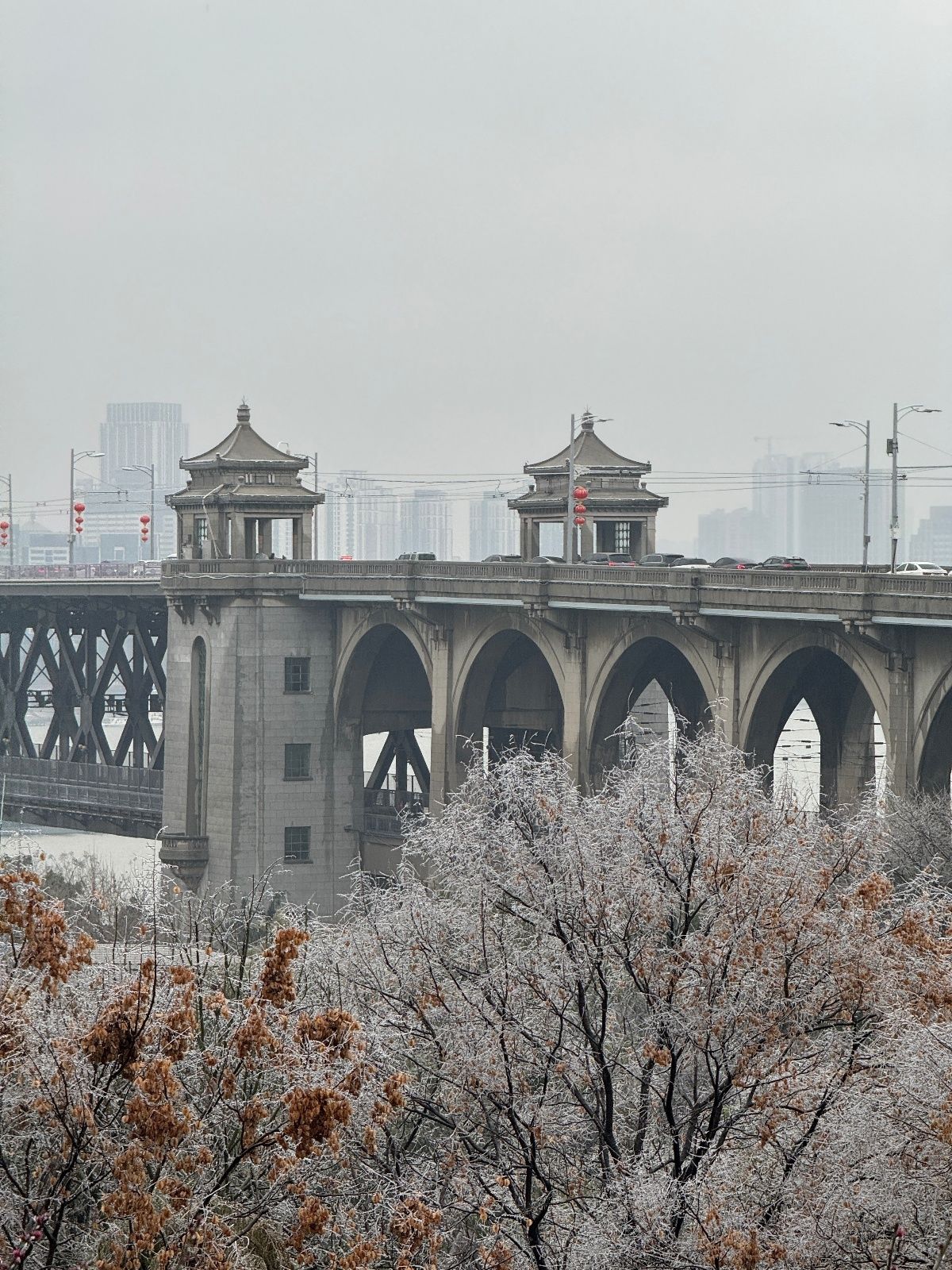 闻“雪”而动！ 武汉园林投入1500人处理道路绿化积雪