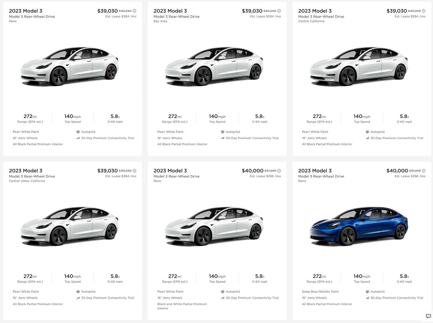 特斯拉美国库存面临高压，Model 3 现提供约 1300 美元折扣