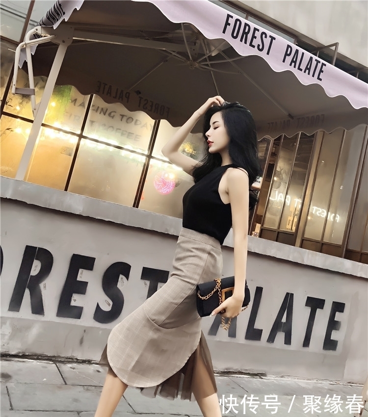 半身裙|周一就中秋了,回家别穿风衣!针织毛衣+半身裙,你不穿你不美