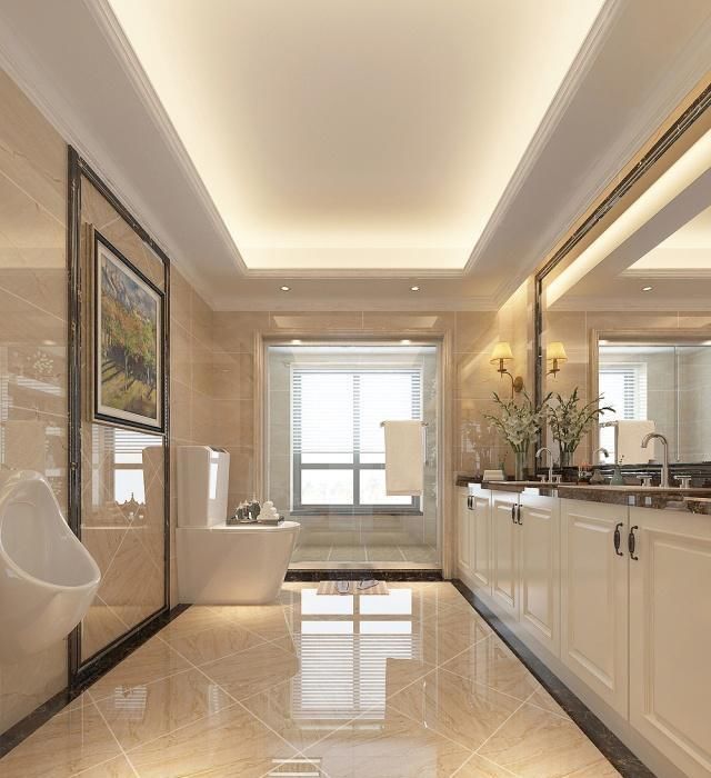  空间|354㎡美式风格叠墅，有钱真好！主卫生间比一般家庭卧室都还要大