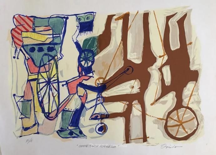  笔触|强烈的笔触和色彩，表现出韧性、肮脏及人性