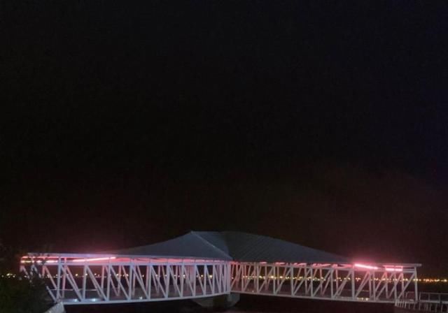  网红|【探索】滴水湖4座“网红”景观桥亮灯啦！快来先睹为快