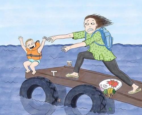  画下|一位妈妈用“怪异”的画风，画下她与熊孩子的日常，感动无数父母