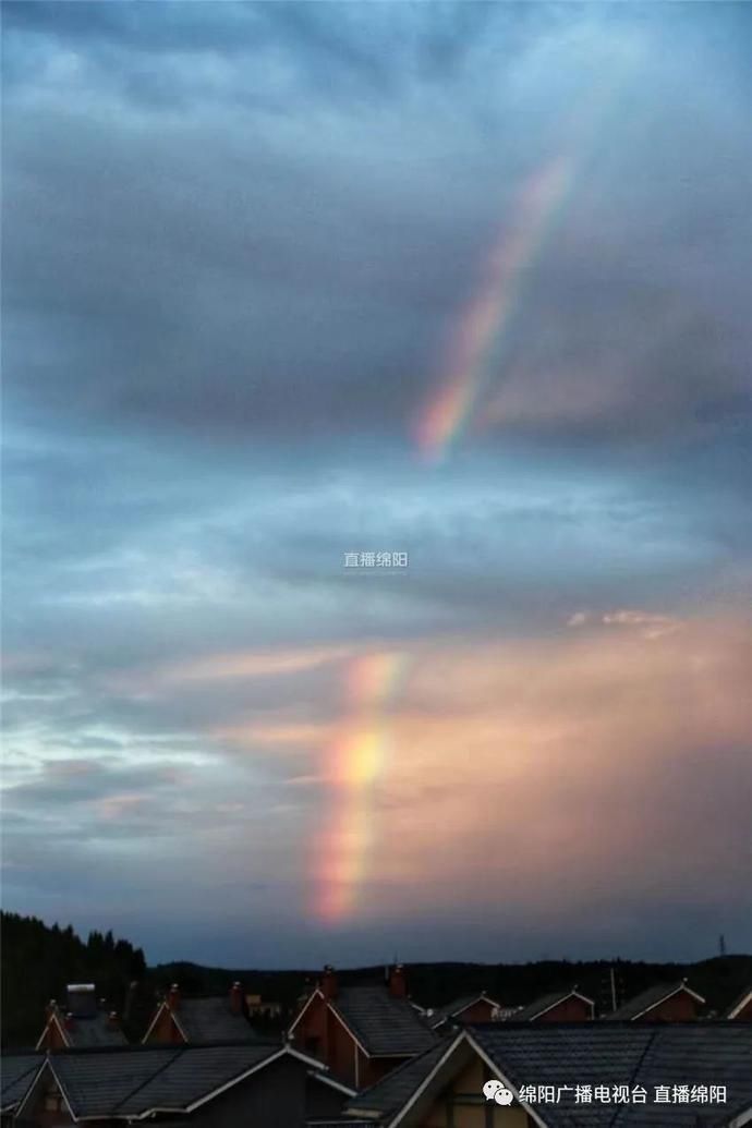  雪山|雪山、夕阳、彩虹……这几天的绵阳，美翻了！