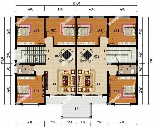 欧式|两栋共堂屋设计的双拼别墅,最受欢迎欧式风,第二栋建的人超多