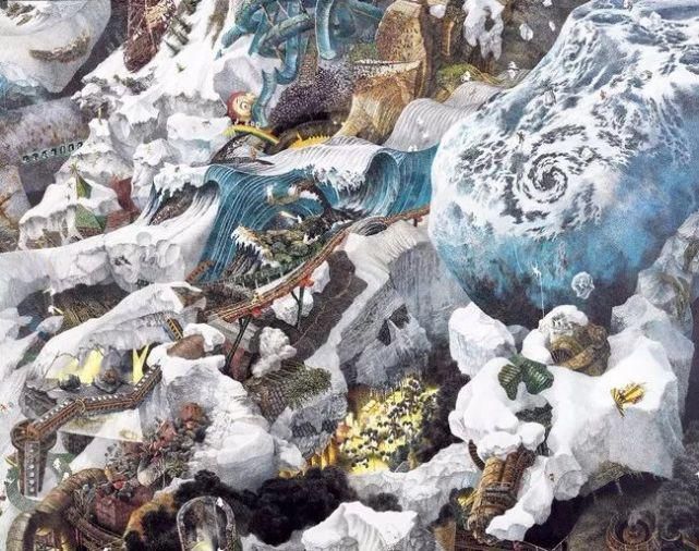 极致|一幅画画了3年,细到要用放大镜,他把钢笔画玩到了极致!