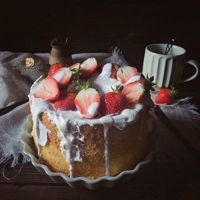  蛋糕|酸奶草莓戚风蛋糕