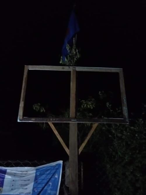 疑为|同一天，缅甸德昂政党多地大选招牌被砸，原因疑为政党之争