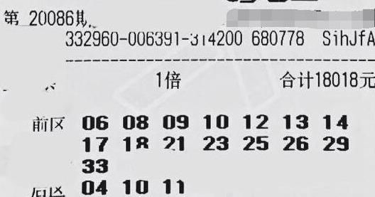 仅供参考|大乐透第20086期晒票欣赏，4张复式票，仅供参考赏析