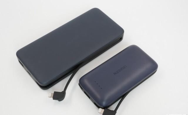 绿联|小巧mini,绿联10000mAh自带苹果MFi认证快充线充电宝评测