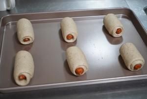  全麦|黑麦全麦香肠面包 100%全麦30%黑麦 无油无蛋无奶