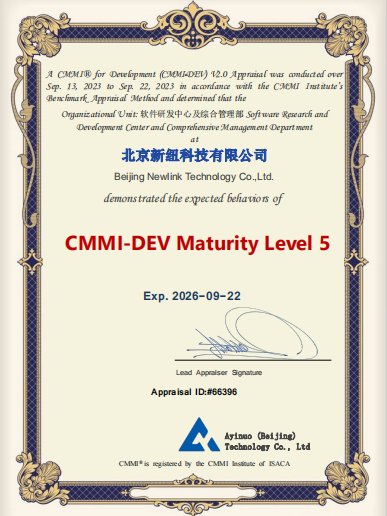 新纽科技旗下公司再获CMMI最高评定，公司软件能力得到验证