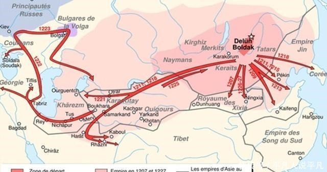 蒙古|蒙古帝国大举入侵，罗斯诸王侯联合反抗，二十二军会战卡利奇克河