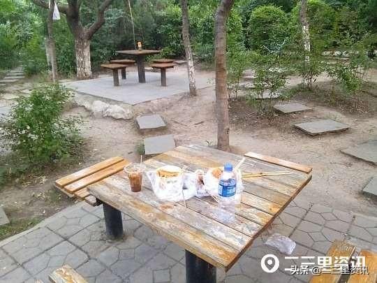 垃圾|昌图北山公园小桌上满是垃圾,吃剩的食物为何不扔进垃圾箱