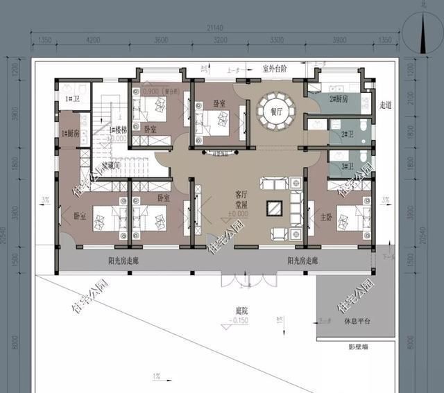 占地尺寸|农村没有堂屋的房子不是好房子,20套户型分享,总有一套看上眼