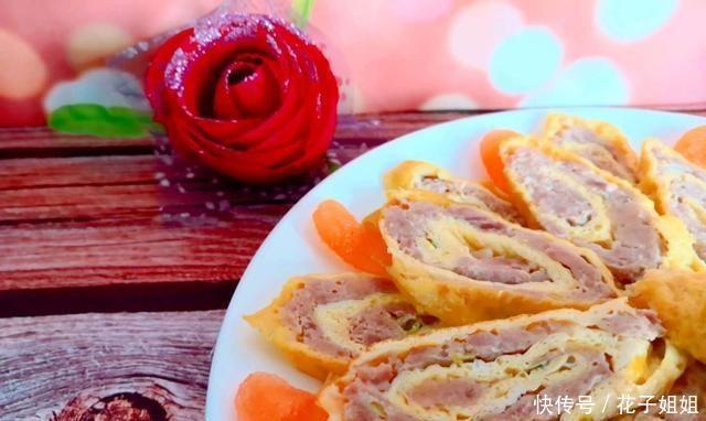 搅拌|我家要做一道菜,鸡蛋肉卷,鲜香美味,老少皆宜