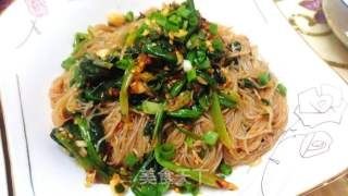粉丝|快手家常菜凉拌菠菜粉丝,简单又开胃
