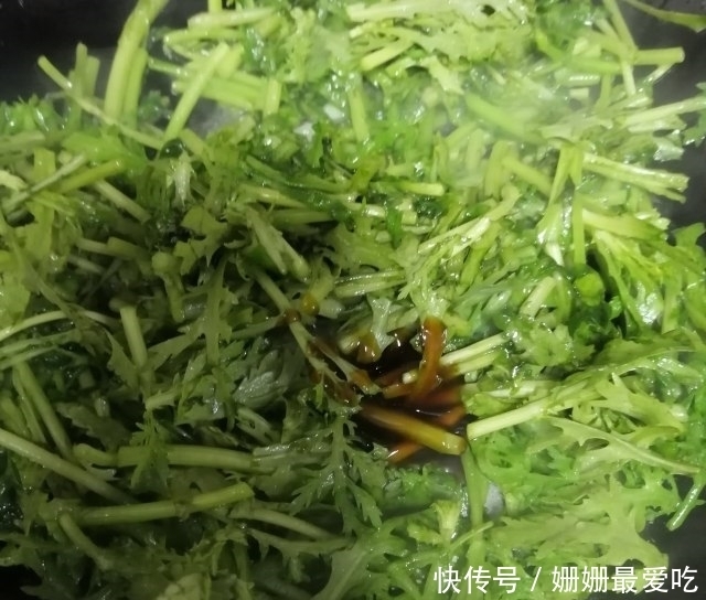搞定|蚝油茼蒿,十分钟搞定的快手菜