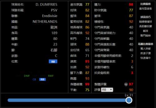  实况足球|【精选】下周兑换或是强队！实况足球俄罗斯＆荷兰＆英格兰精选球员纸面简析！
