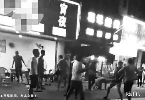 夜宵|嚣张!陆川一男子伙同他人在某夜宵摊砍人……