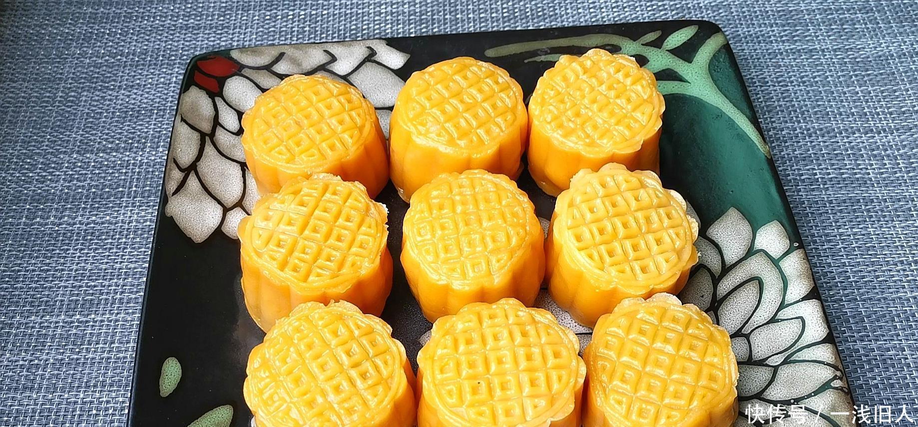 红薯|不用烤箱也能做月饼,无任何添加剂,做法配方都简单,2分钟学会