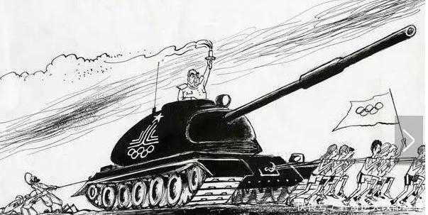 奥运会|莫斯科奥运会: 中国、美国等国抵制, 用黑色五环旗, 不参加抵制