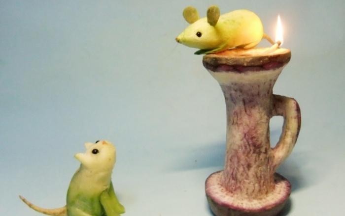 熊猫|丝瓜熊猫、菜叶鸵鸟……男子用蔬菜创造“动物世界”