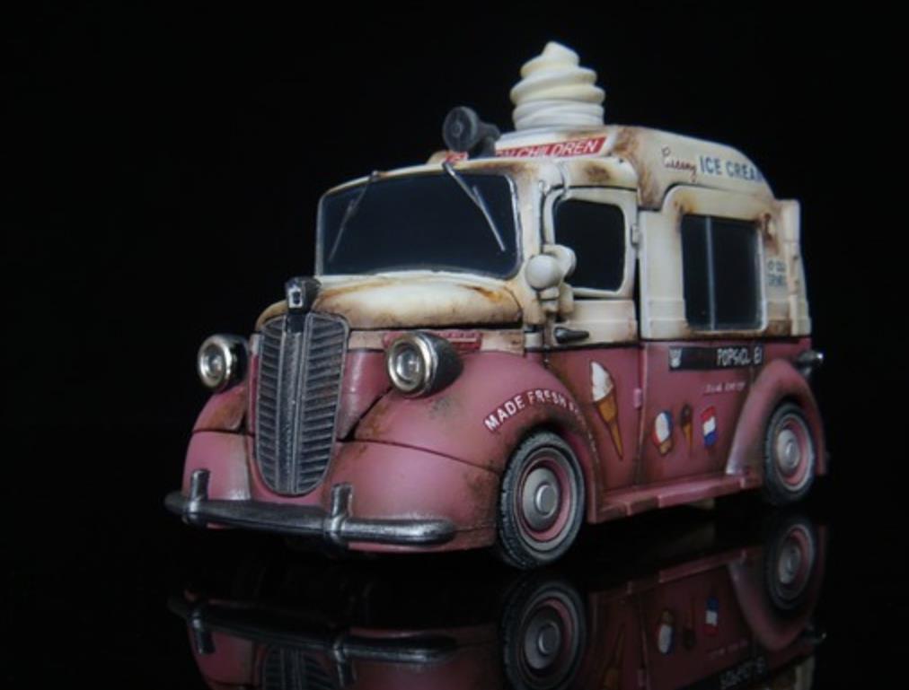 双胞胎|变形金刚动漫人物:重涂《卷土重来》顽强的双胞胎-黑金属冰激凌