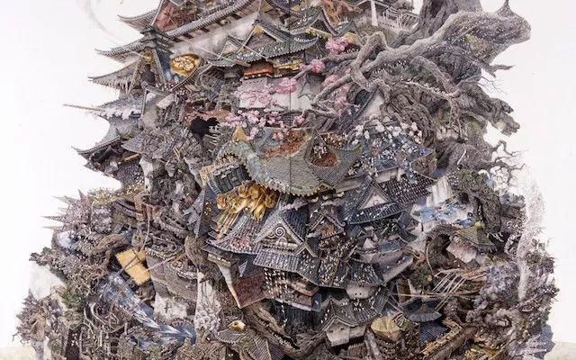 极致|一幅画画了3年,细到要用放大镜,他把钢笔画玩到了极致!