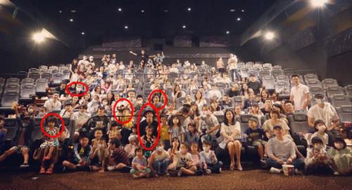  电影|贾静雯等众明星家庭包场看电影，霍建华独自现身未带妻女显落寞