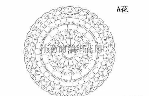 长裙|钩针编织一线连拼花半身裙，气质浪漫长裙你也可以织，附图解教程