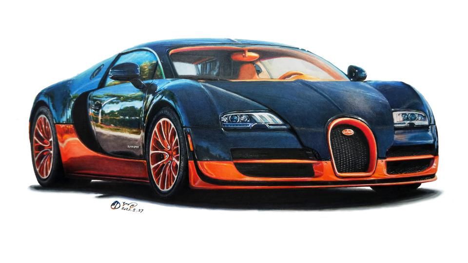  马克笔|汽车手绘半年报告 # 接触车手绘就是从一辆雷凌开始